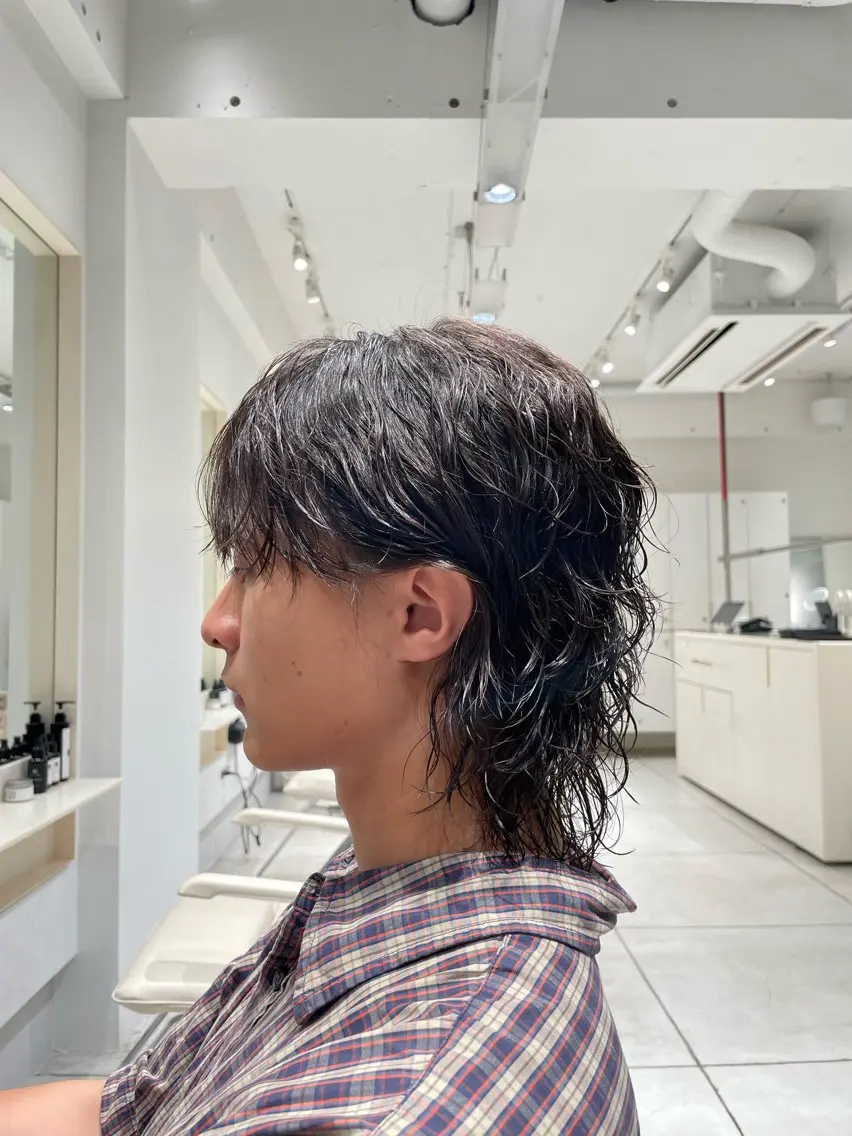 ショート パーマ メンズ 似合わせカットカラー ・パ—マ✨ちえのヘアスタイル