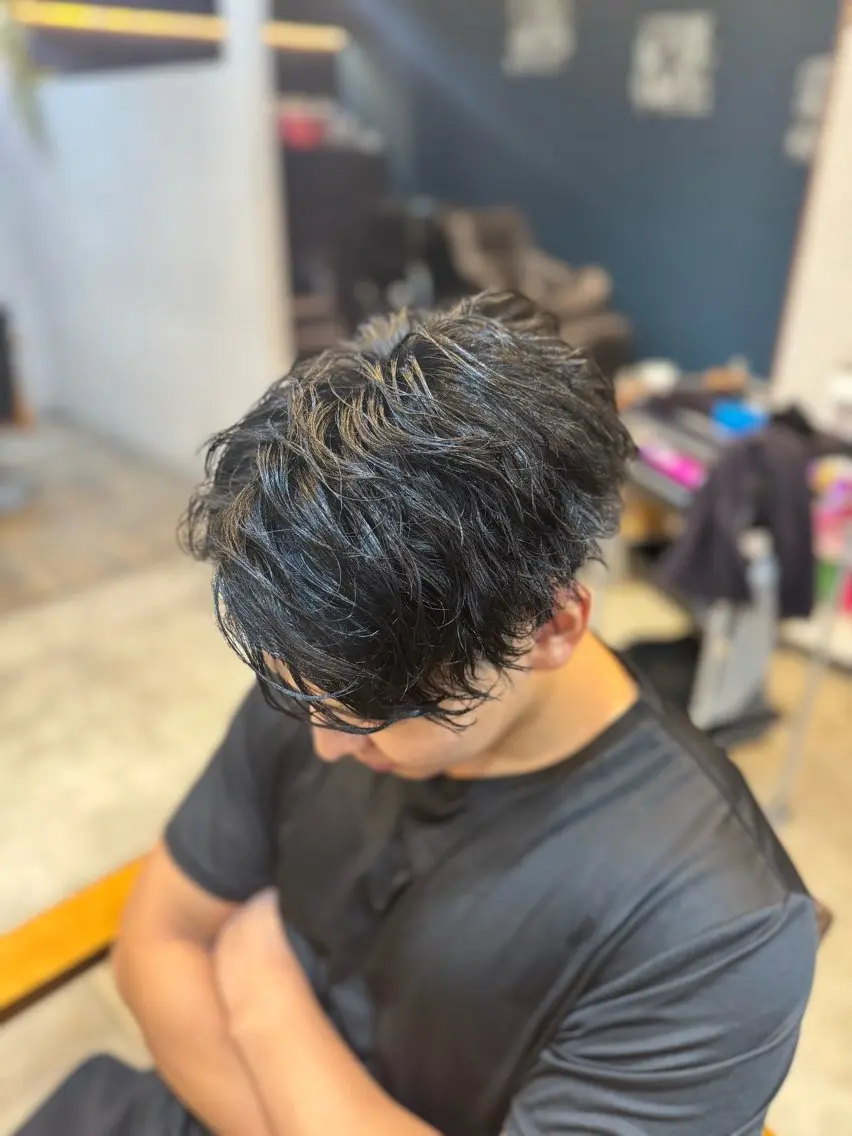 ミディアム パーマ メンズ カット パーマ パーマ/縮毛矯正🍀 鎌田 和希のヘアスタイル