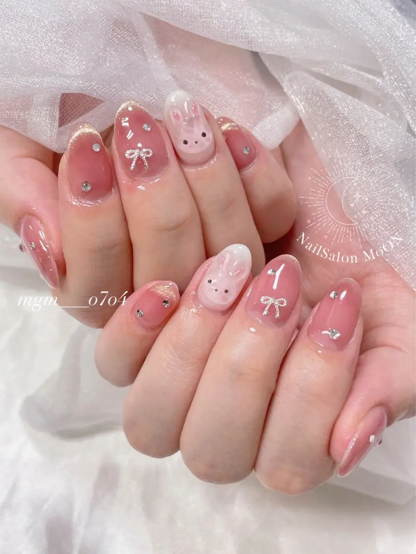 ハンドネイル ハンドケア MoON...❤︎ MeGuのネイルデザイン