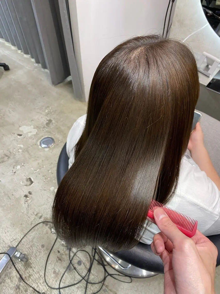 ロング カラー 髪質改善 トリートメント ヘアカラー トリートメント レイヤー×髪質改善✨ 渋谷/佐藤侑哉のヘアスタイル