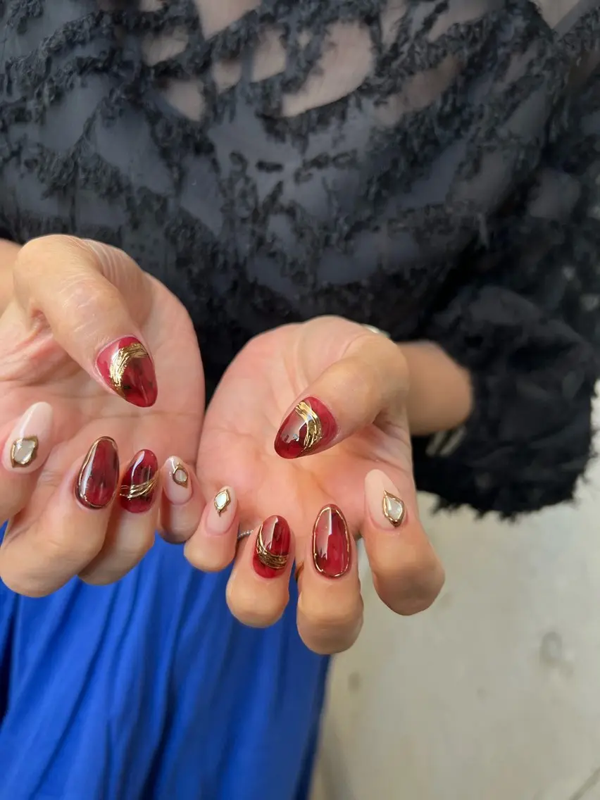 ネイル 持ち込み ニュアンスネイル Charme. NOBUKOのネイルデザイン