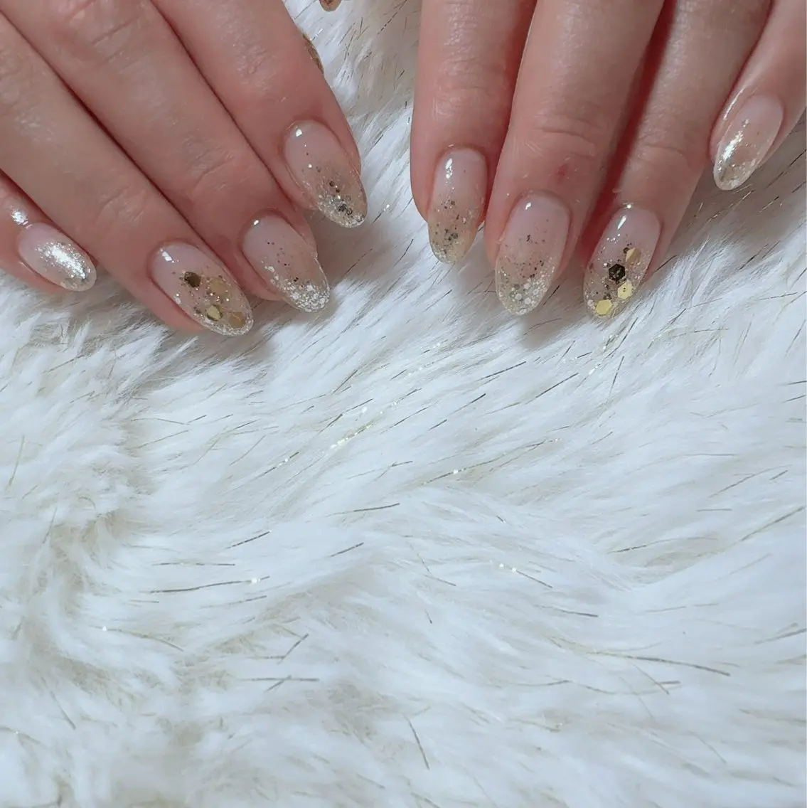 ネイル グラデーション ラメ(グリッター) ラメグラデーション nailsalon ...neneのネイルデザイン