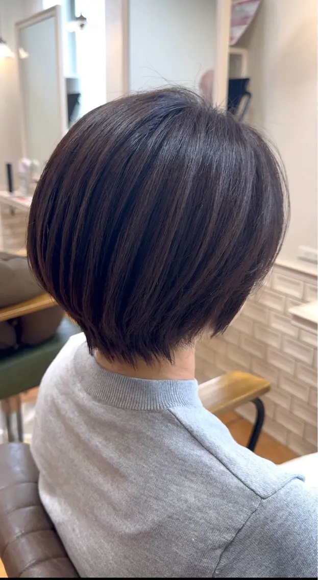 ショート カット ヘアカラー トリートメント 奈良/富雄/生駒 ショート/川元裕範のヘアスタイル