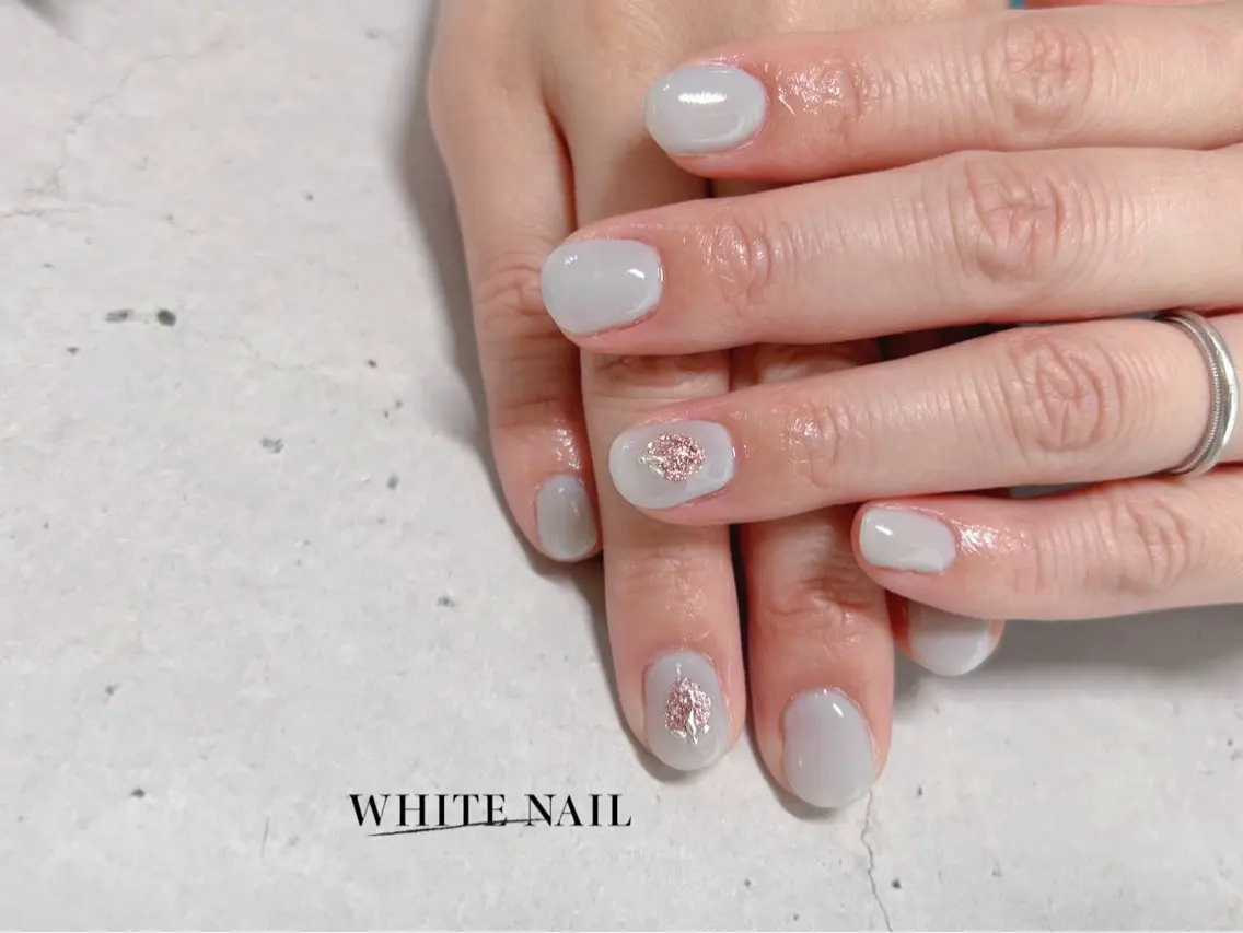 ネイル ハンドネイル WHITE NAIL ホワイトネイルのネイルデザイン