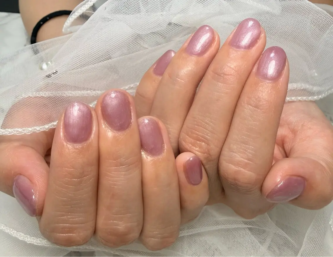 ネイル アートネイル チークネイル フラッシュネイル フラッシュマグ フレンチネイル Mai’s nailのネイルデザイン