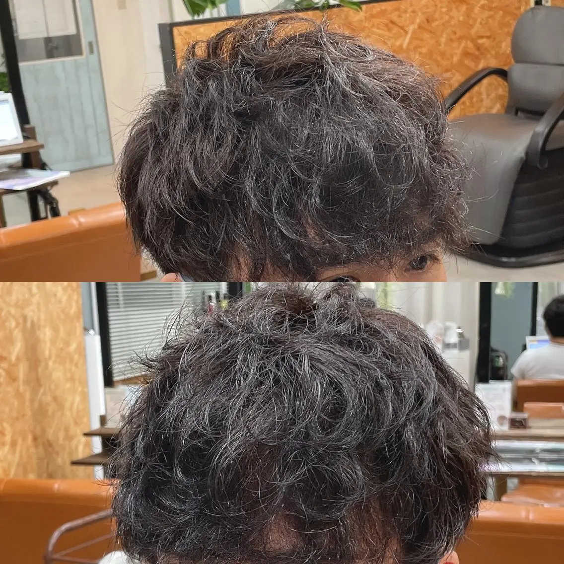 ショート メンズ マッシュ くせ毛 かんばら りょーいのヘアスタイル