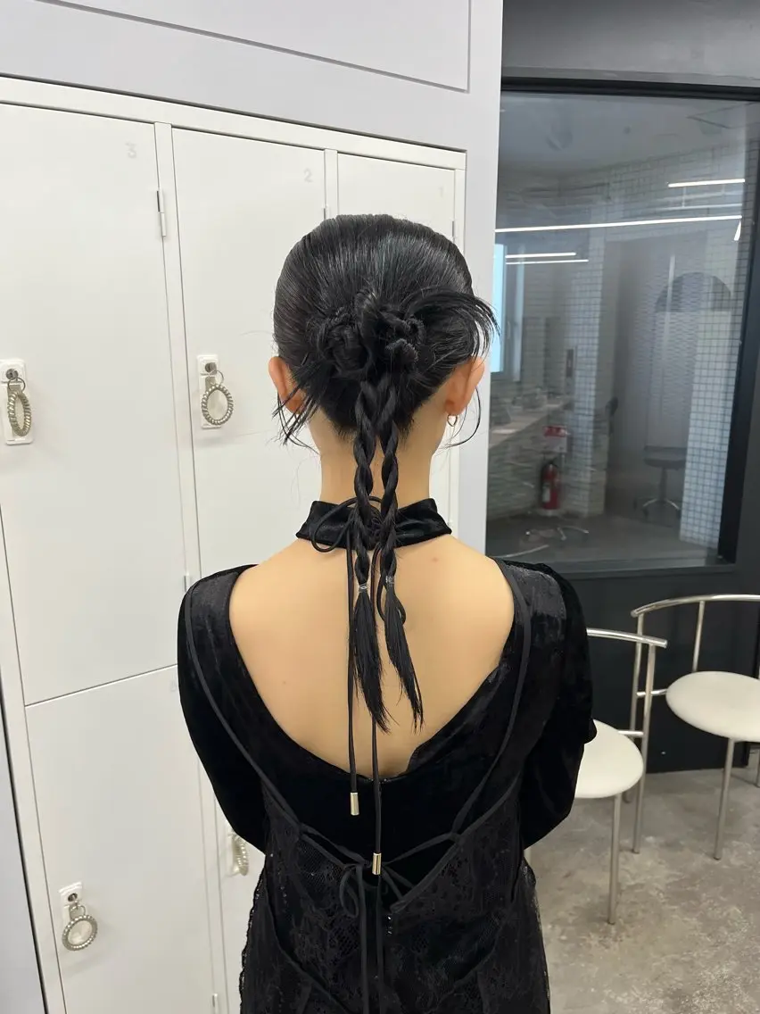 セミロング ヘアセット 暖色ツヤ髪/ブリーチ ⭐️honokaのヘアスタイル