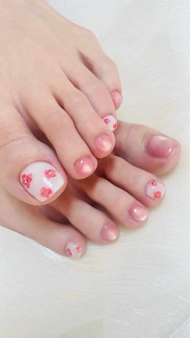 【ご新規様限定】フット🌼オフ無し　定額サンプルコース(シンプル)の写真