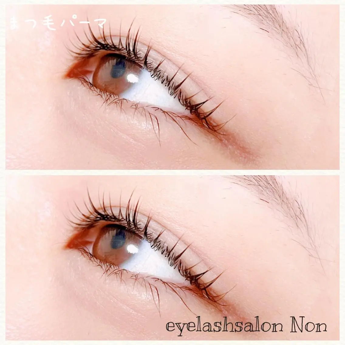 パーマ ネイル マツエク・マツパ 一重×まつ毛パーマ 春ネイル 香里園 eyelashNonのマツエク・マツパデザイン