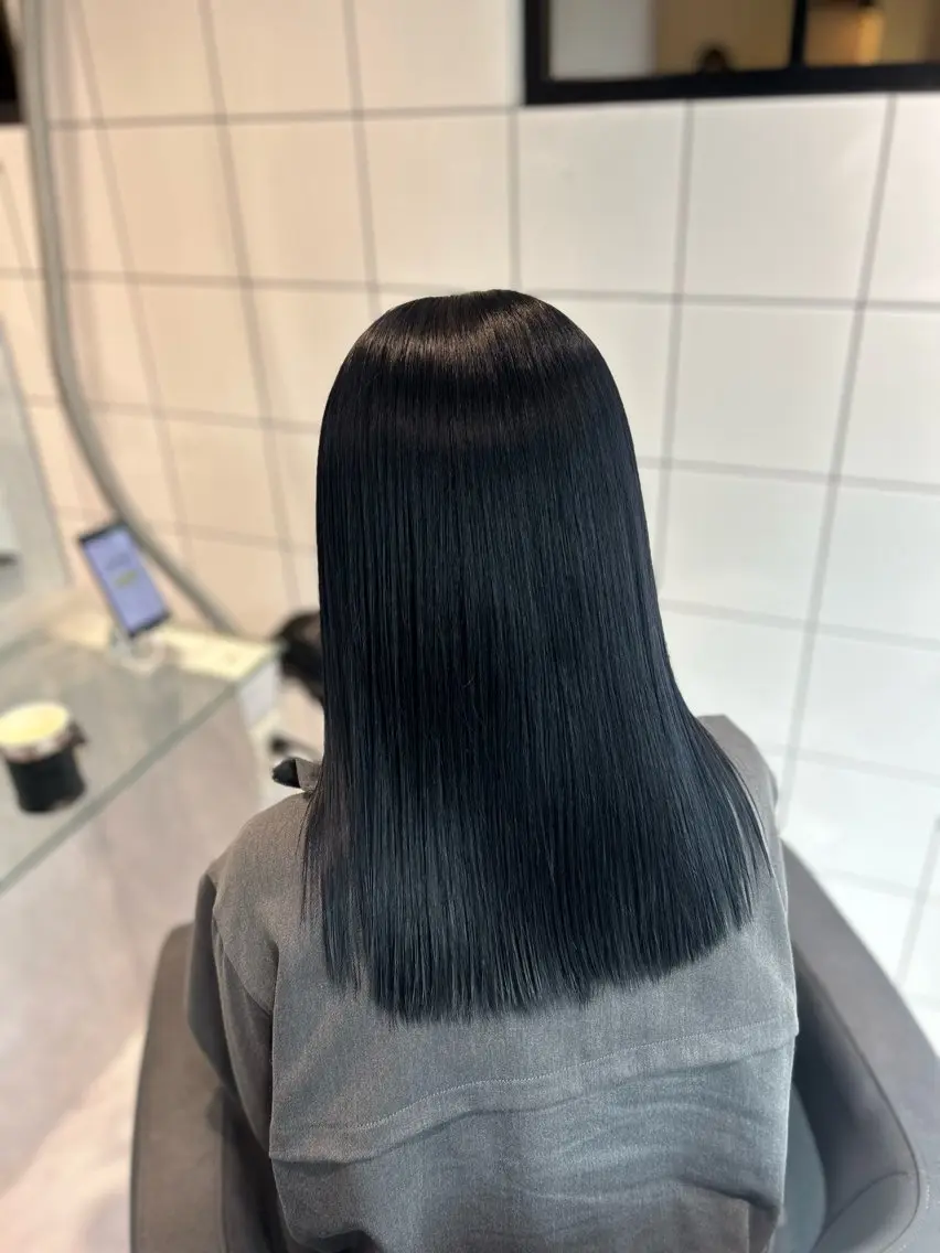 ロング カラー カット ヘアカラー トリートメント 表参道/透明感カラー /暗髪/ジュキヤのヘアスタイル