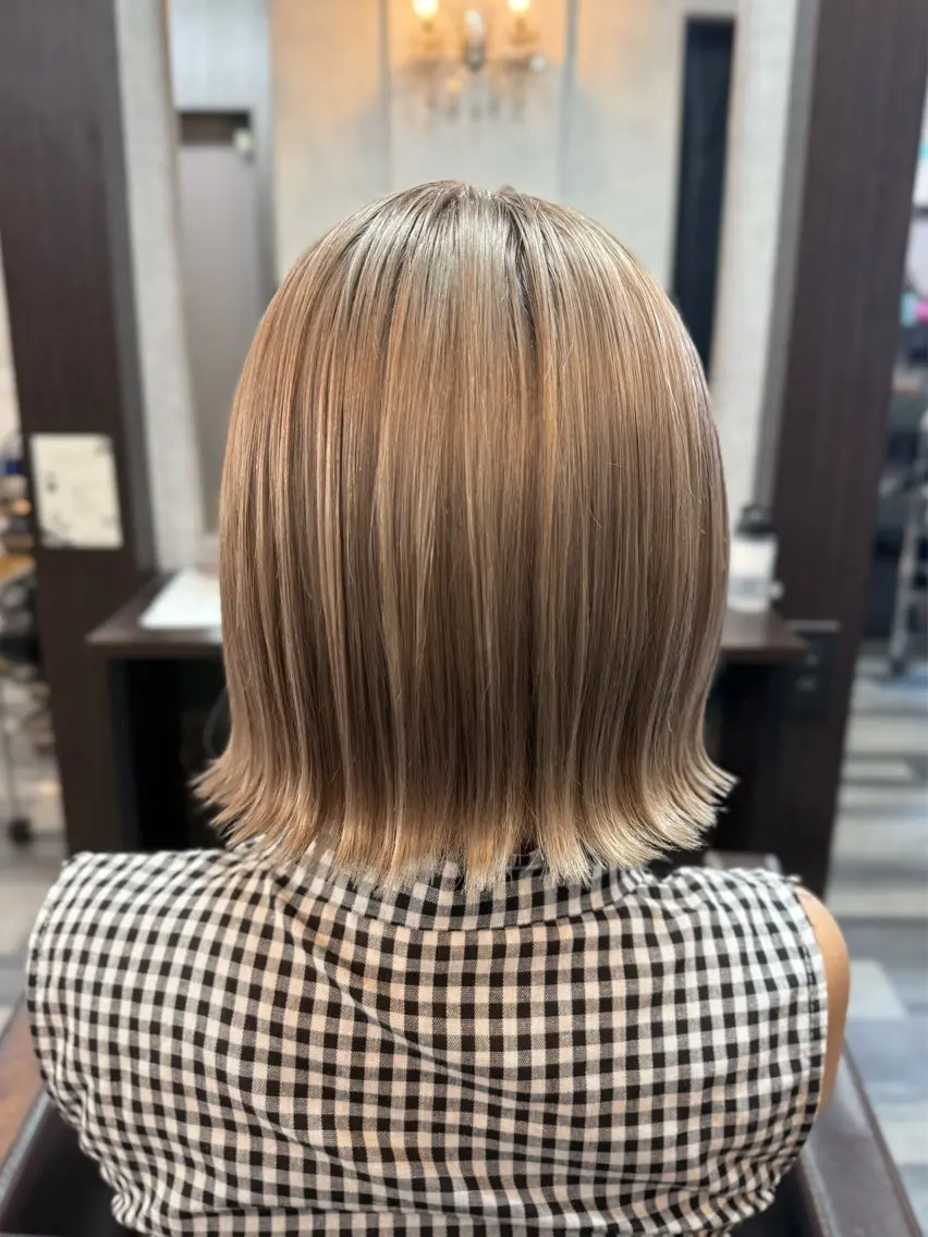 ミディアム カラー ヘアカラー 井上 武輝のヘアスタイル
