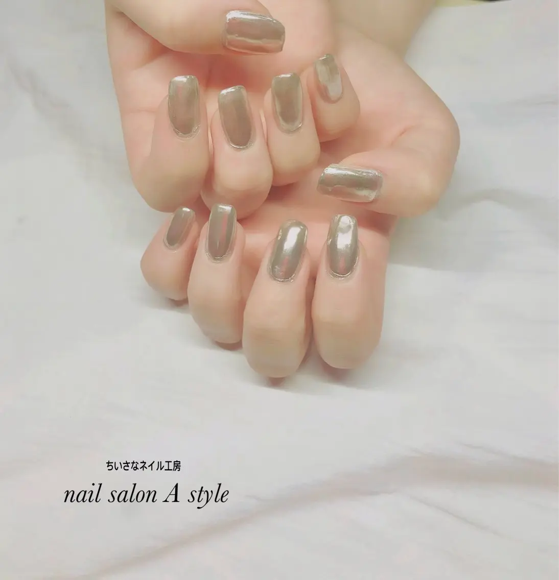 ネイル ミラーネイル ハンドネイル nail salon A styleのネイルデザイン