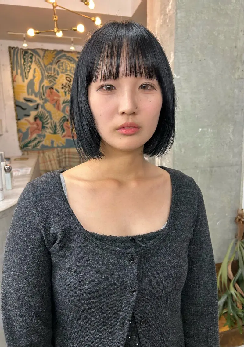ミディアム ヘアカラー ハシモトタケル🌿 ボブ/レイヤーカットのヘアスタイル