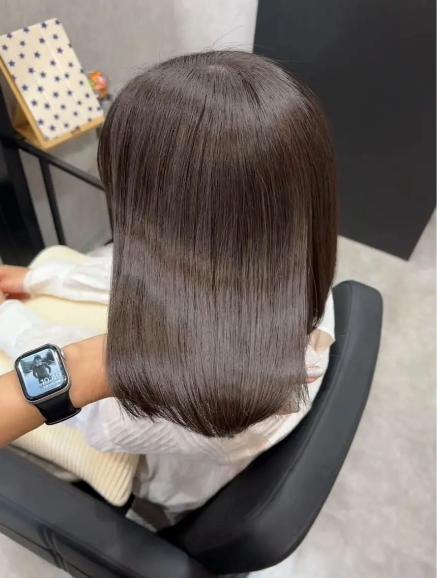 ミディアム 髪質改善 サワダ サトミのヘアスタイル