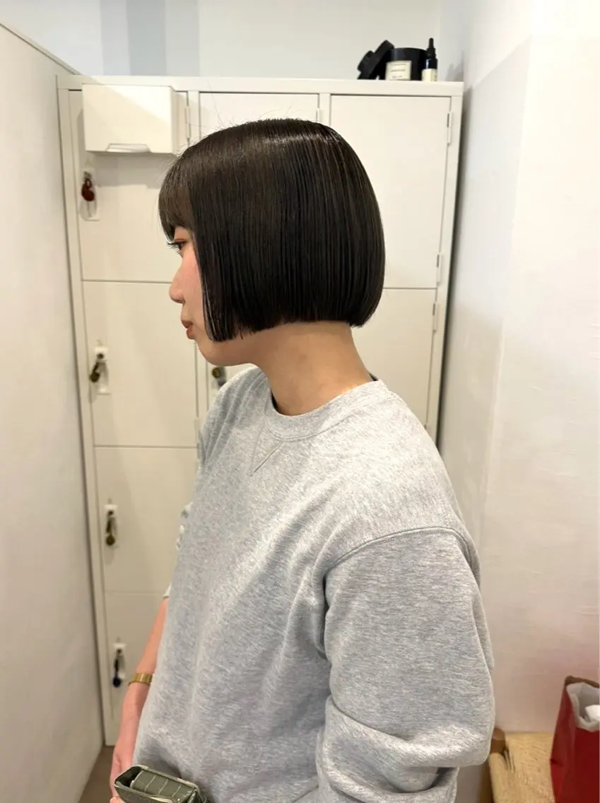 ショート カラー ブラウンカラー ボブ カット 梅田/柔らかカラー/ オオハシ リナコのヘアスタイル
