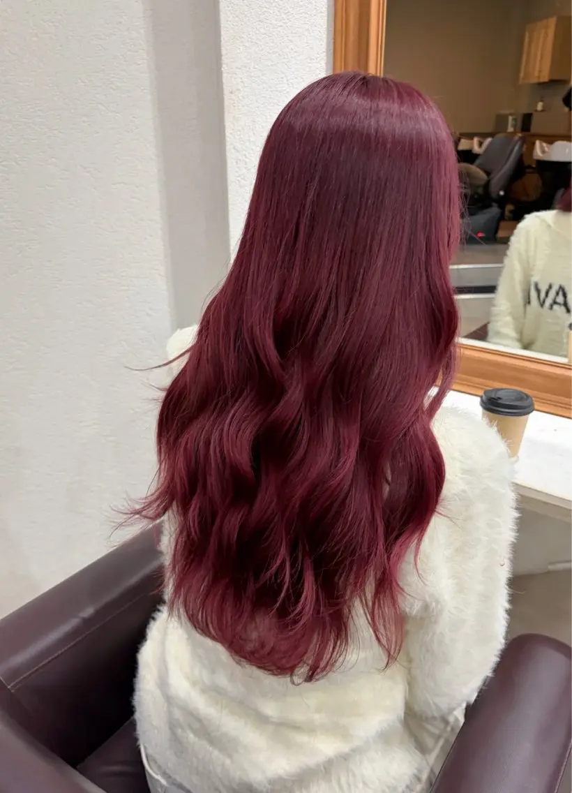 カラー ピンクカラー はやし ちののヘアスタイル