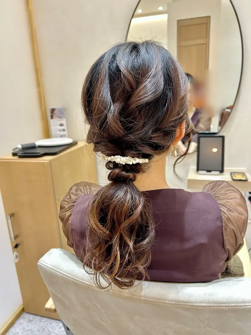 ヘアアレンジ Yamamoto 半個室美容室zinaのヘアスタイル