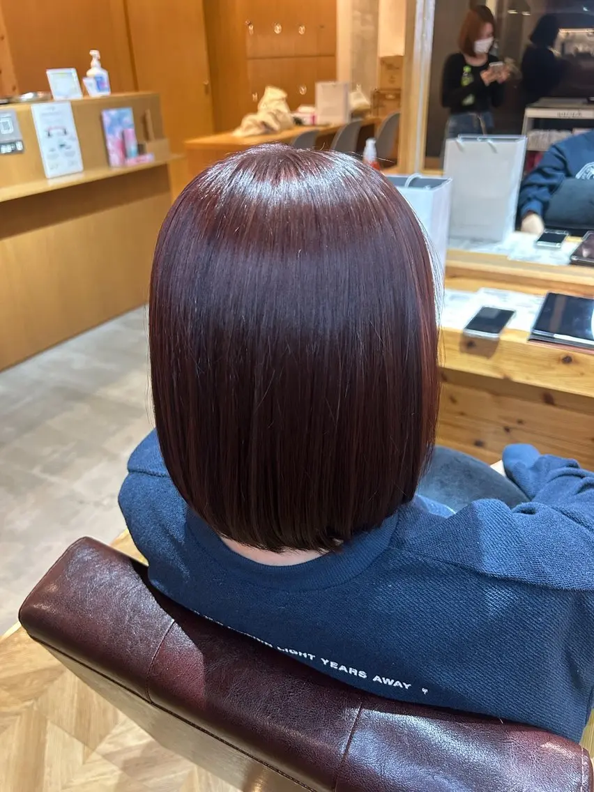 ミディアム 卒業式のヘアスタイル ヘアカラー 高良 日奈子のヘアスタイル