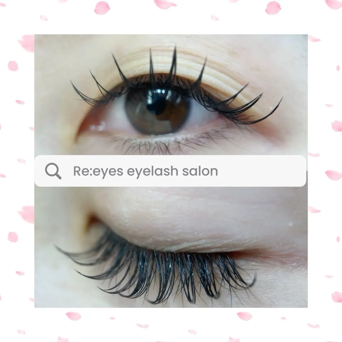マツエク・マツパ Cカール フラットラッシュ Re:eyes🌙 〜リアイズ〜のマツエク・マツパデザイン