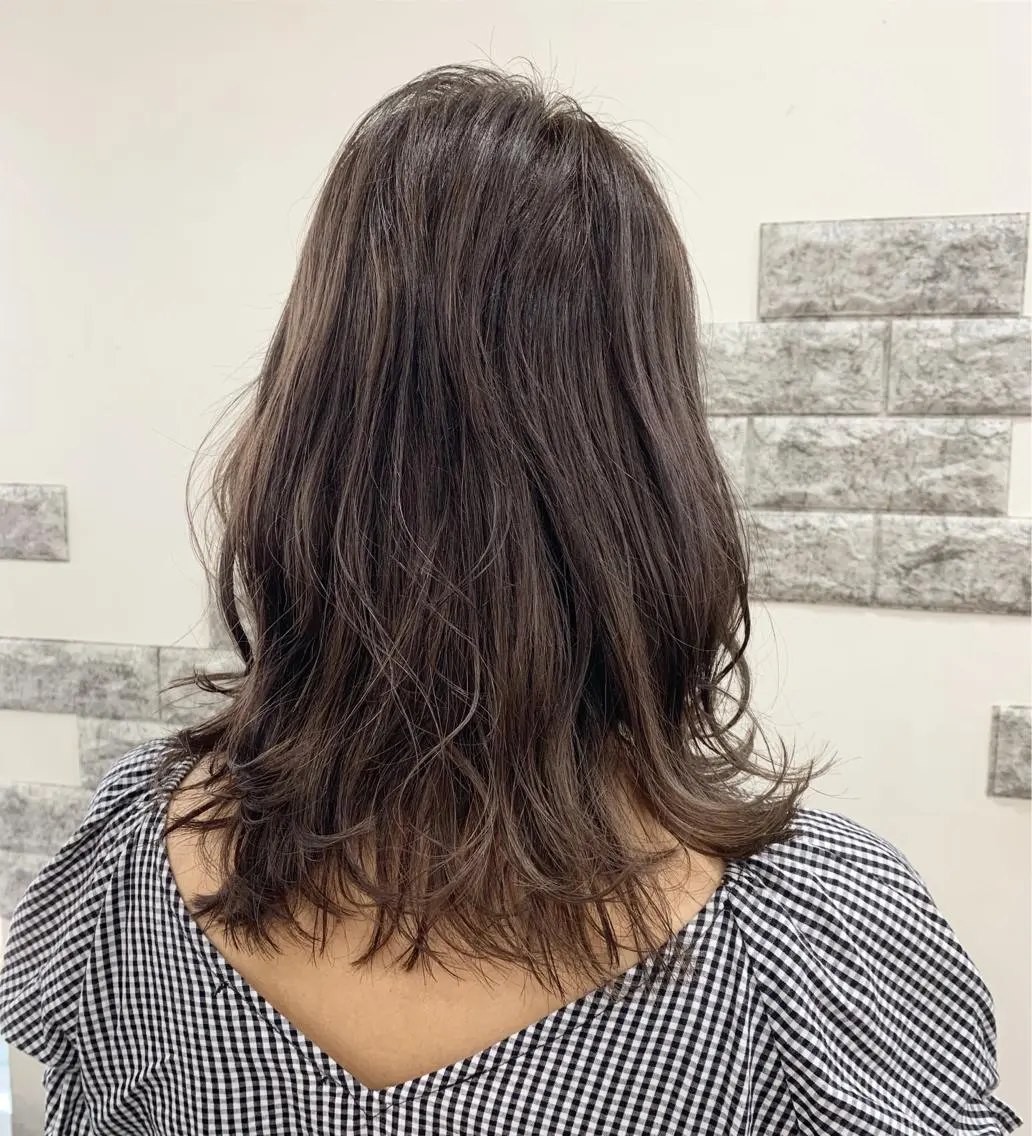 ミディアム カラー カット ヘアカラー トリートメント 🌛ダブルカラー 🌜SAYAKAのヘアスタイル