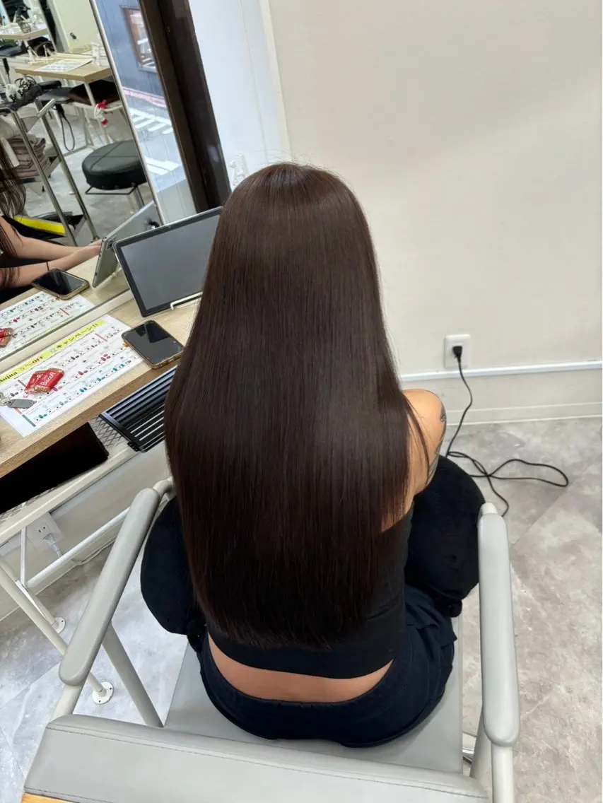 ロング カラー ヘアカラー トリートメント 髪質改善Acero. shoyaのヘアスタイル
