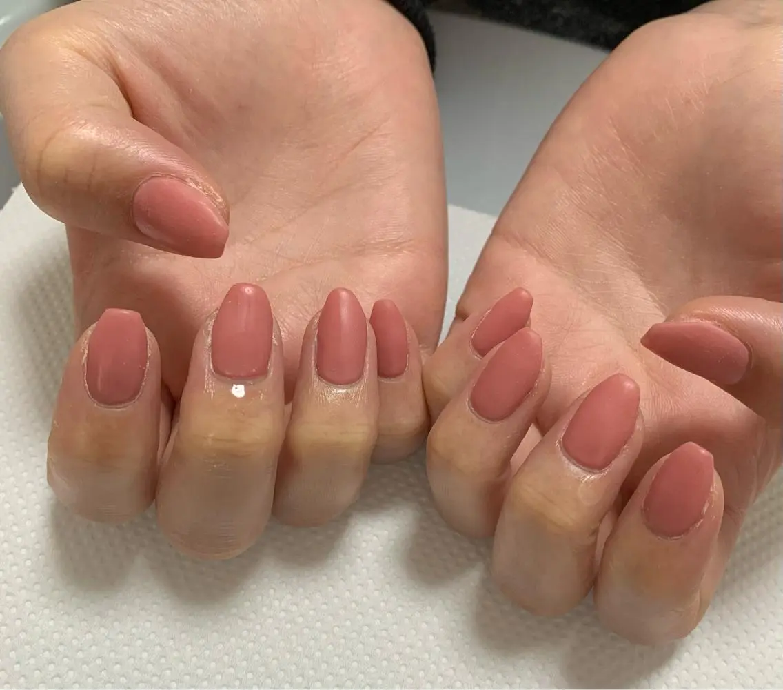 ネイル マットネイル シンプルネイル nail M&Tのネイルデザイン