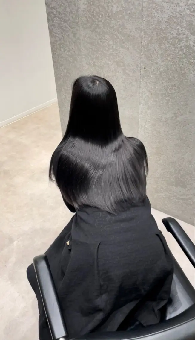 セミロング カラー トリートメント 髪質改善ヘアケア 艶髪特化/上田のヘアスタイル