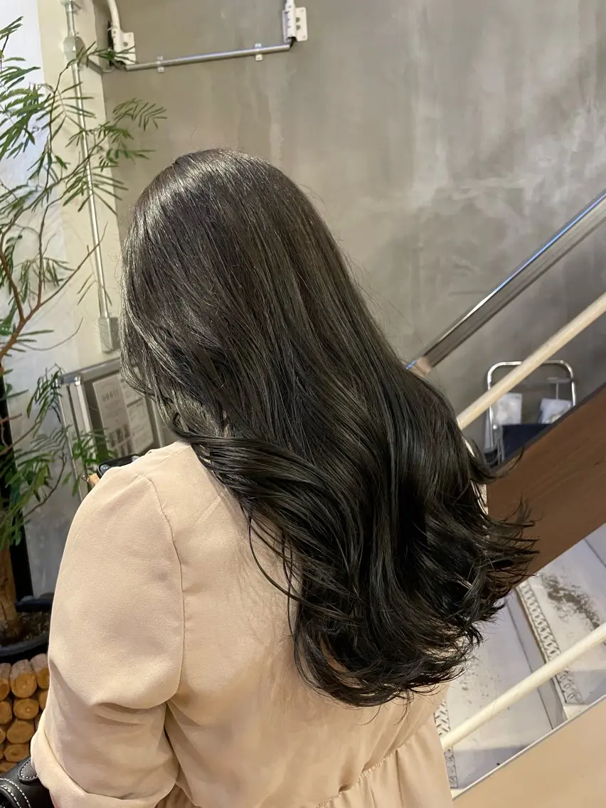 セミロング イエローカラー 似合わせカラー/ 堀江美容室/レミ🎀のヘアスタイル