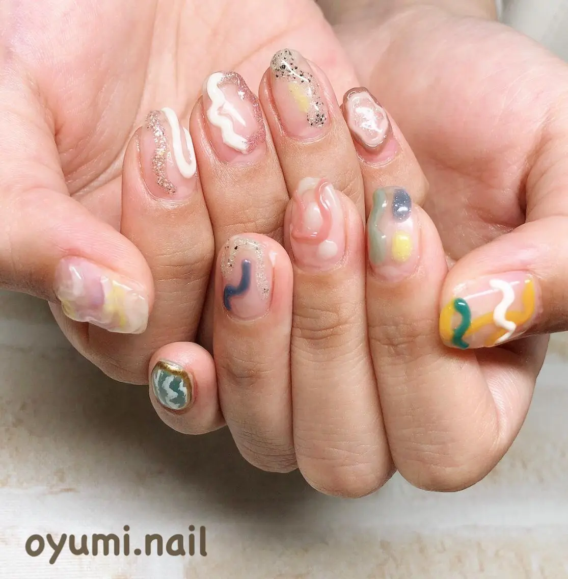 ネイル 韓国ネイル ハンドネイル takanashi yumiのネイルデザイン