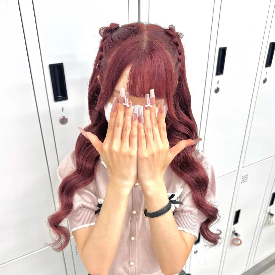 ロング ヘアアレンジ ヘアセット ヘアメ🎀ハイトーン 🩵エクステ🪄しほのヘアスタイル