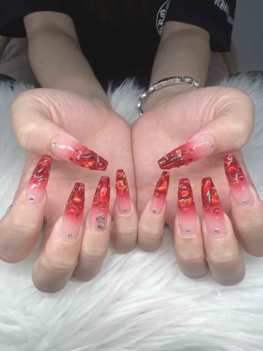 ネイル ハンドネイル Lee Nails チップ長さだし専門店のネイルデザイン