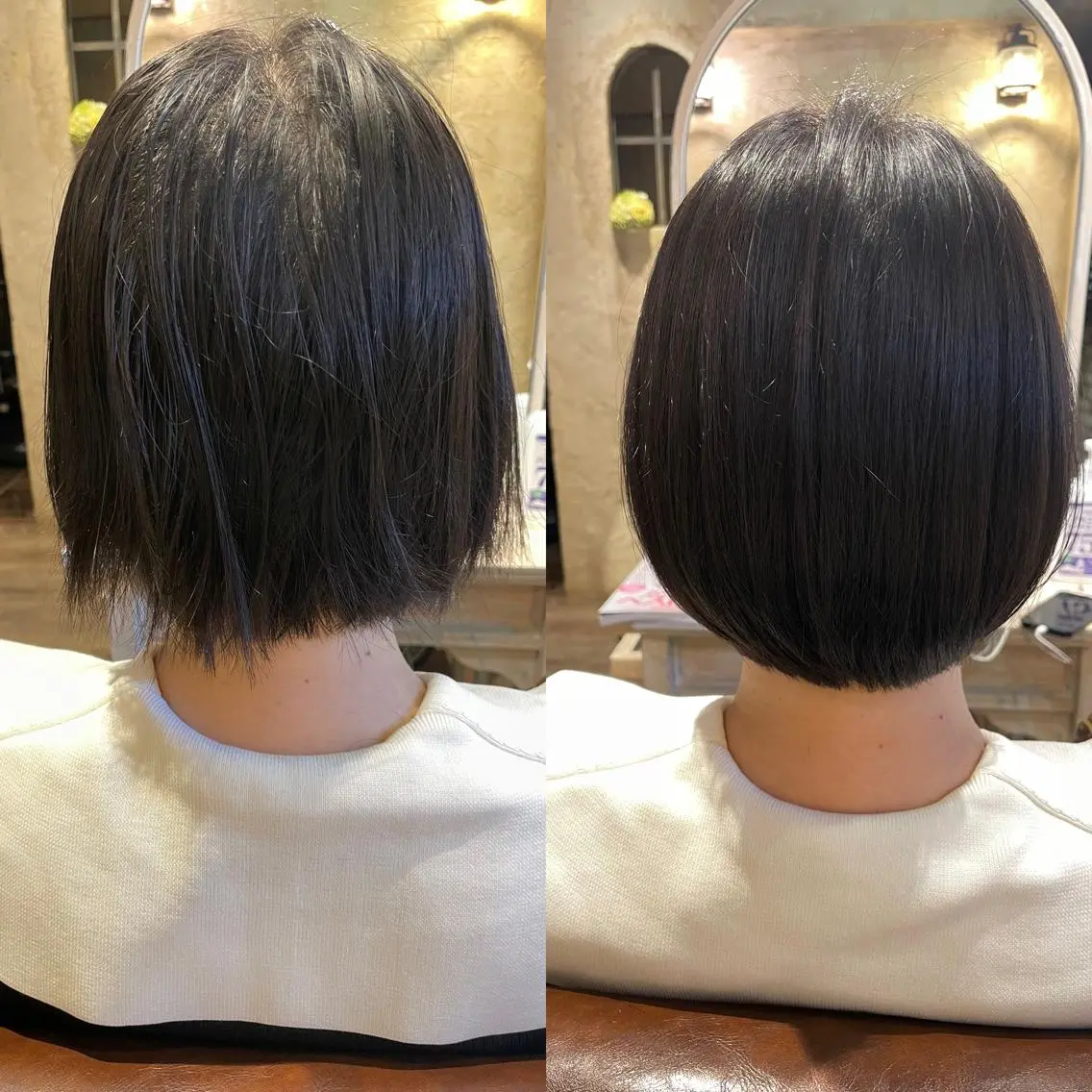 ショート 切りっぱなしボブ ボブ セキネ シュウヘイのヘアスタイル