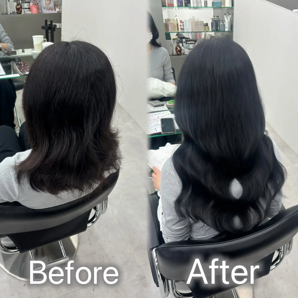 ロング カラー ヘアアレンジ メンズ カット ヘアカラー エクステ ヘアセット 羽エク指名No1✨️ シールエク🌙しぇるのヘアスタイル