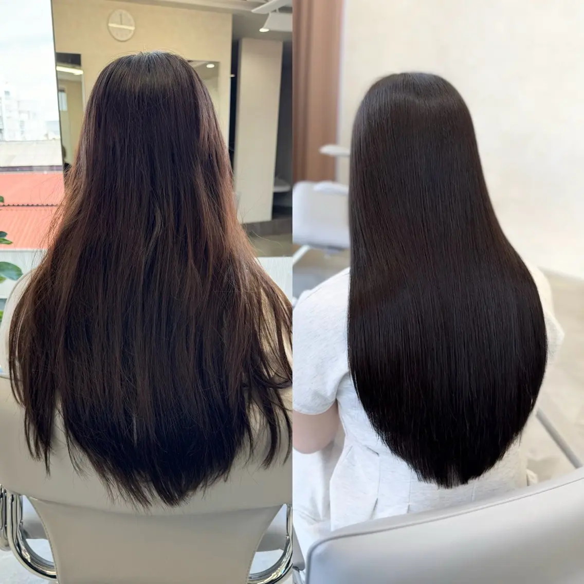 ロング カラー 透明感カラー 髪質改善 レイヤーカット カット ヘアカラー トリートメント 髪質改善 赤み消しカラー山本のヘアスタイル