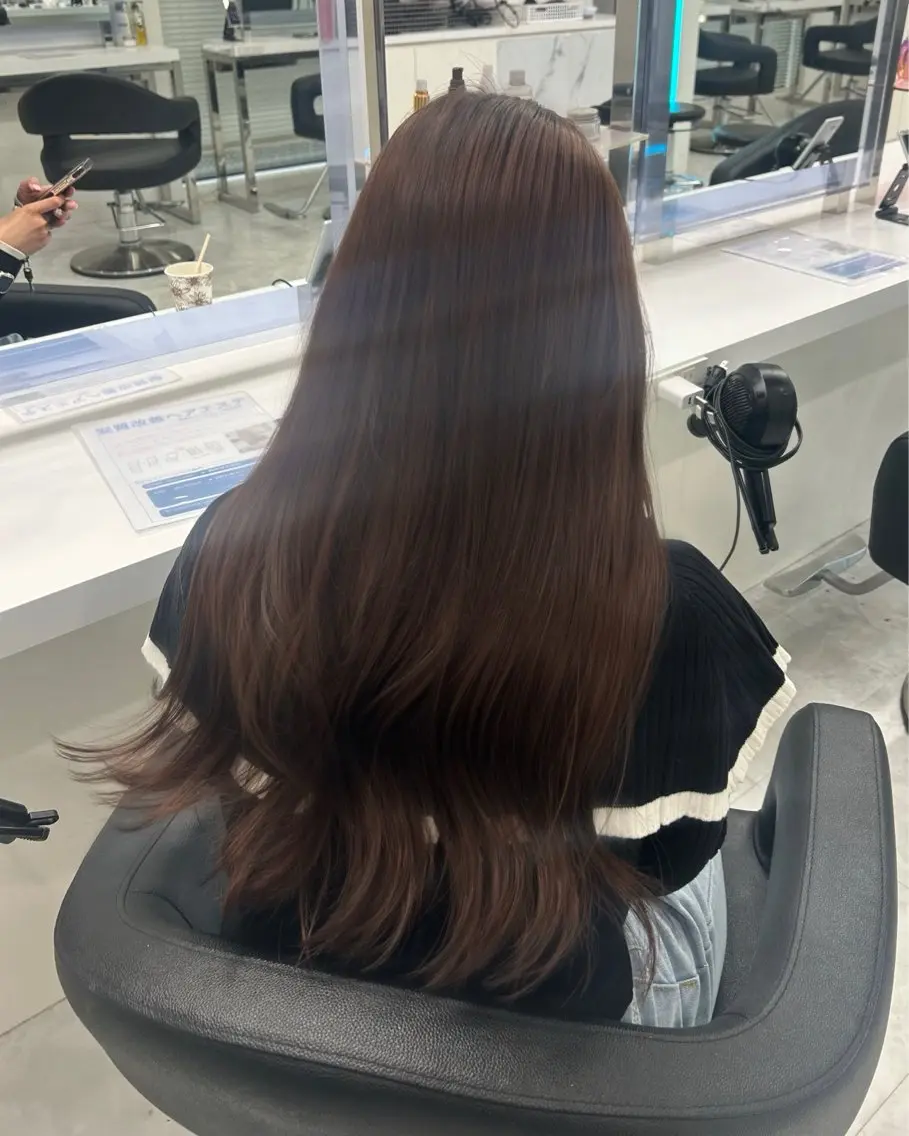 ロング カラー ヘアカラー 🍀透明感ブラウン sakura🍀のヘアスタイル