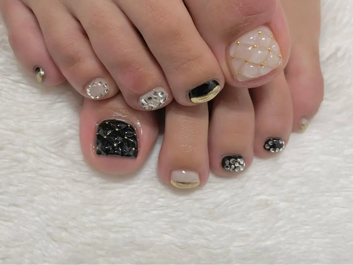 ネイル フットネイル riri-nail Rie Endoのネイルデザイン