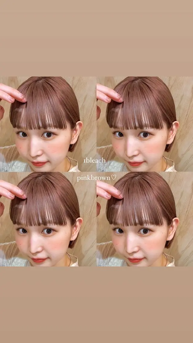 ショート 暖色/柔らかベージュ 🐈ayano♡のヘアスタイル