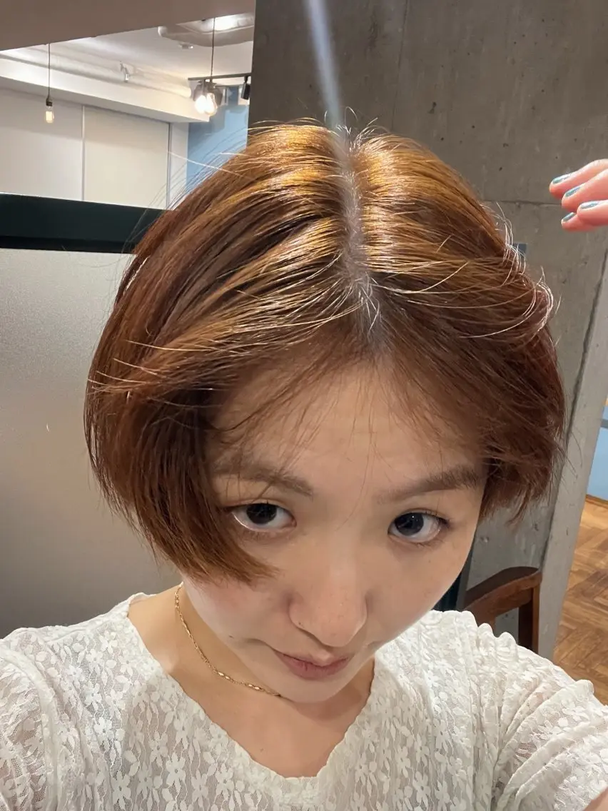 ショート カラー ヘアカラー 暖色/パーマ 🌼クニトウメイのヘアスタイル
