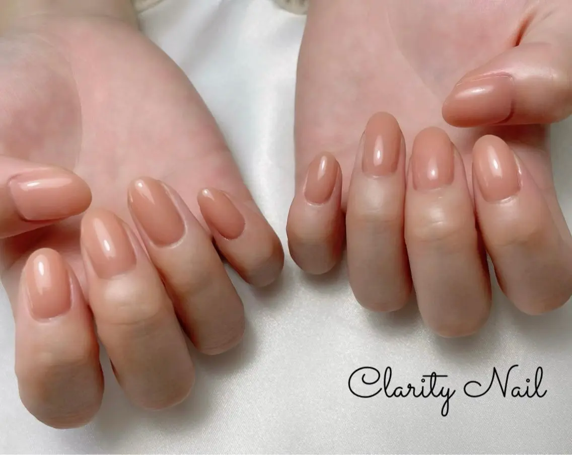 ネイル ワンカラーネイル ハンドネイル Clarity Nailのネイルデザイン