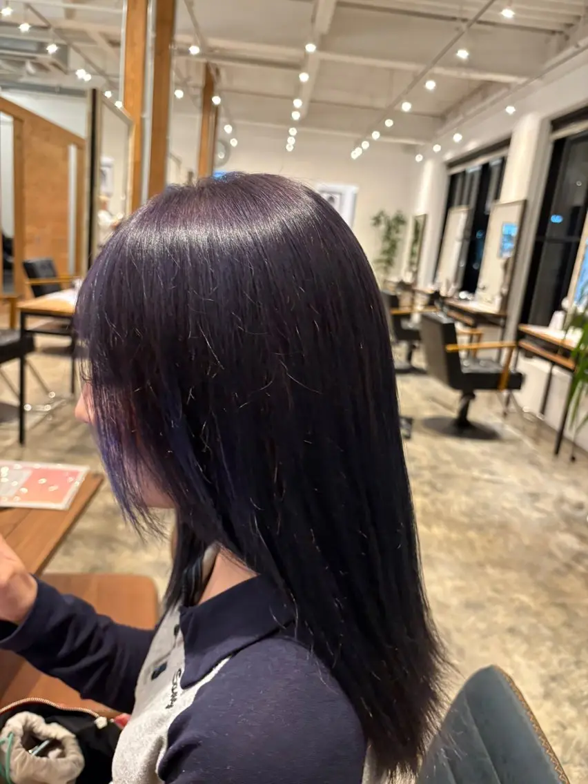 カラー 7日空きあり 透明感✨️さとりんのヘアスタイル