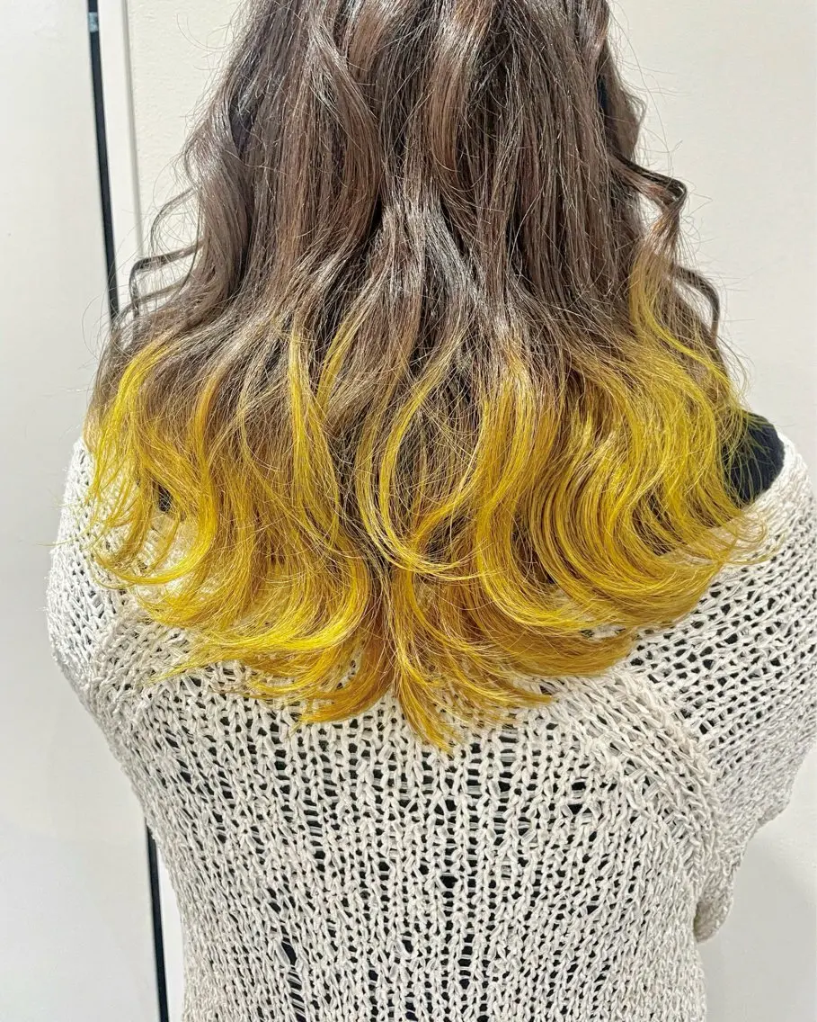 セミロング カラー ベージュカラー イエローカラー 似合わせスタイル🪮 🌿まなべさとみ🌿のヘアスタイル