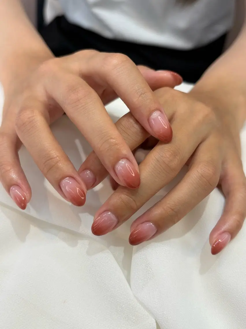 グラデーションネイル💅＊オフなしの写真