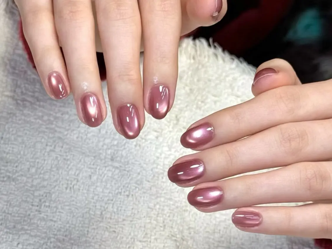 メンズ ネイル メンズ韓国風 オーロラネイル チークネイル 長さ出し フレンチネイル ハンドネイル ハンドケア NEW NAIL 池袋🔥🧲のネイルデザイン