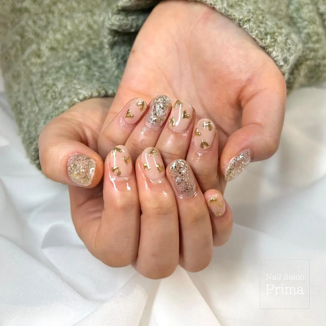 ミディアム ネイル SalonPrima 西院Nail&Eyeのネイルデザイン