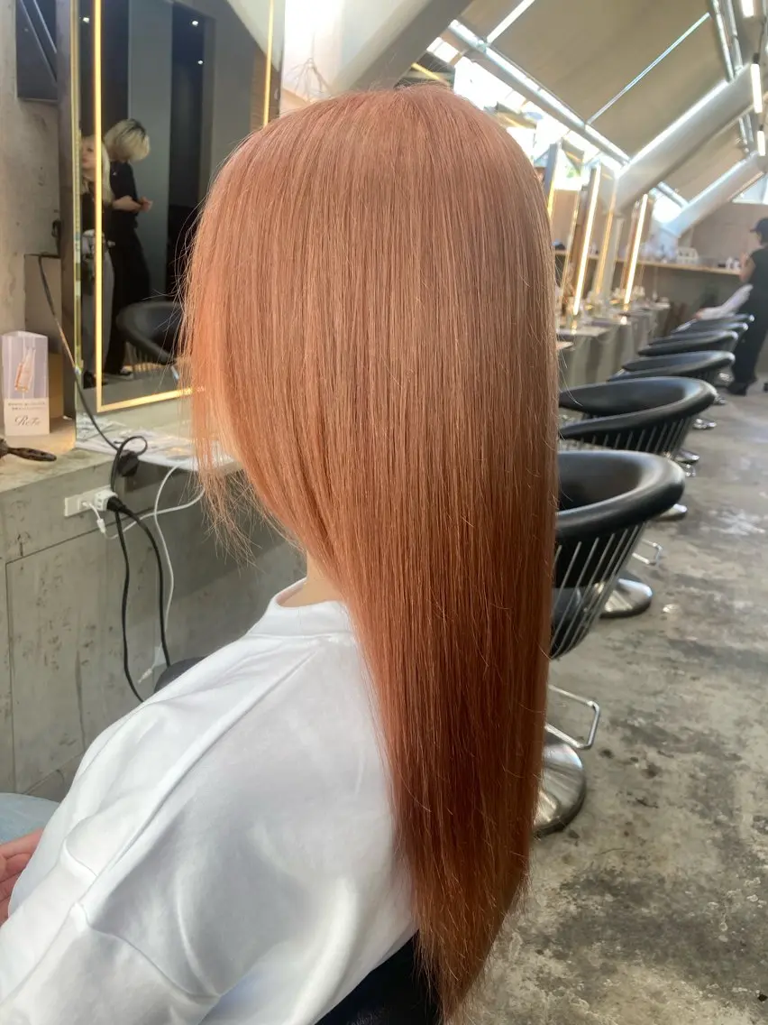 ロング カット ヘアカラー トリートメント ハイトーン/ 髪質改善/垣尾颯大のヘアスタイル