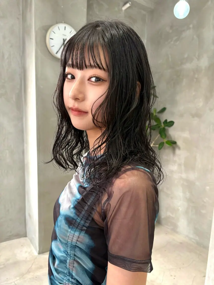 ミディアム パーマ ミディアムパーマ tuco 森田浩平のヘアスタイル