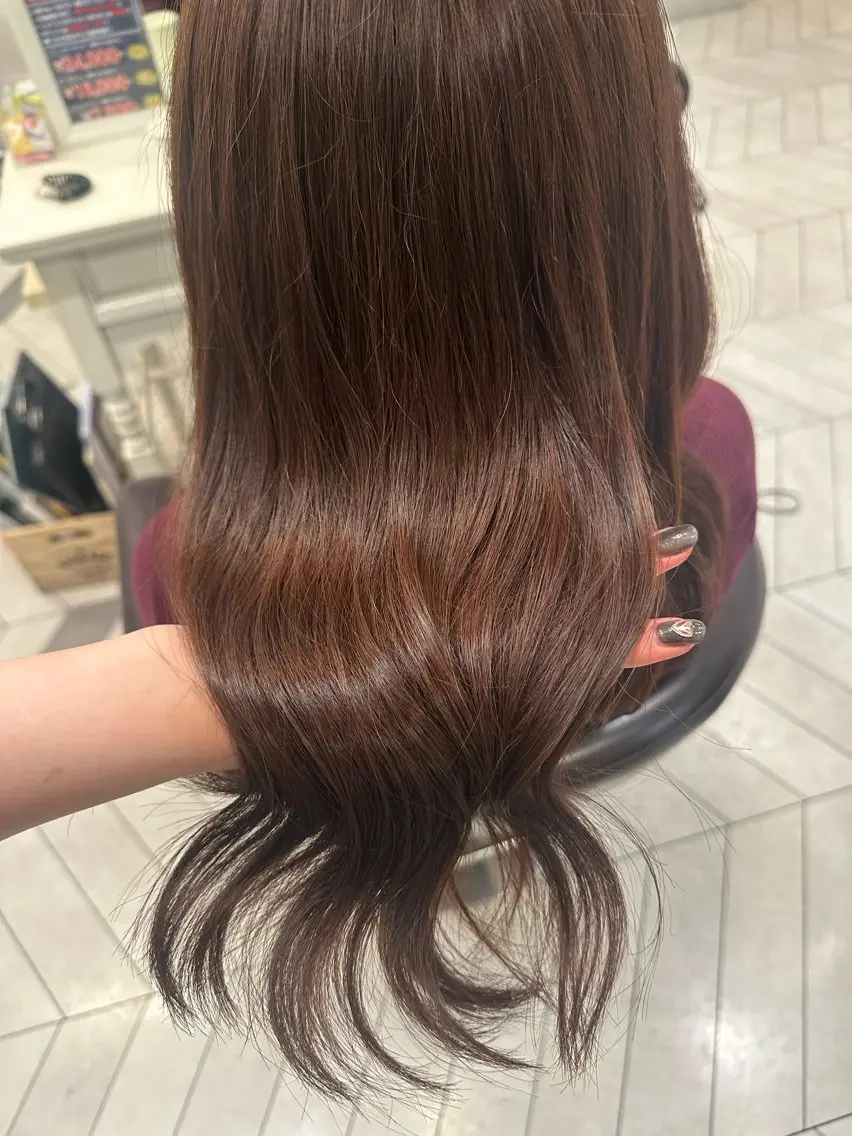 カラー ✨️暖色/艶髪カラー 🍒haru🍒✨️のヘアスタイル