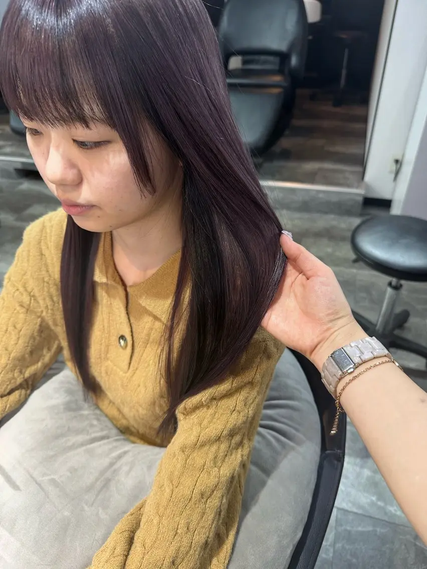 ロング カラー ヘアカラー トリートメント 近藤千翔🩵 髪質改善Periodのエステ・リラクイメージ