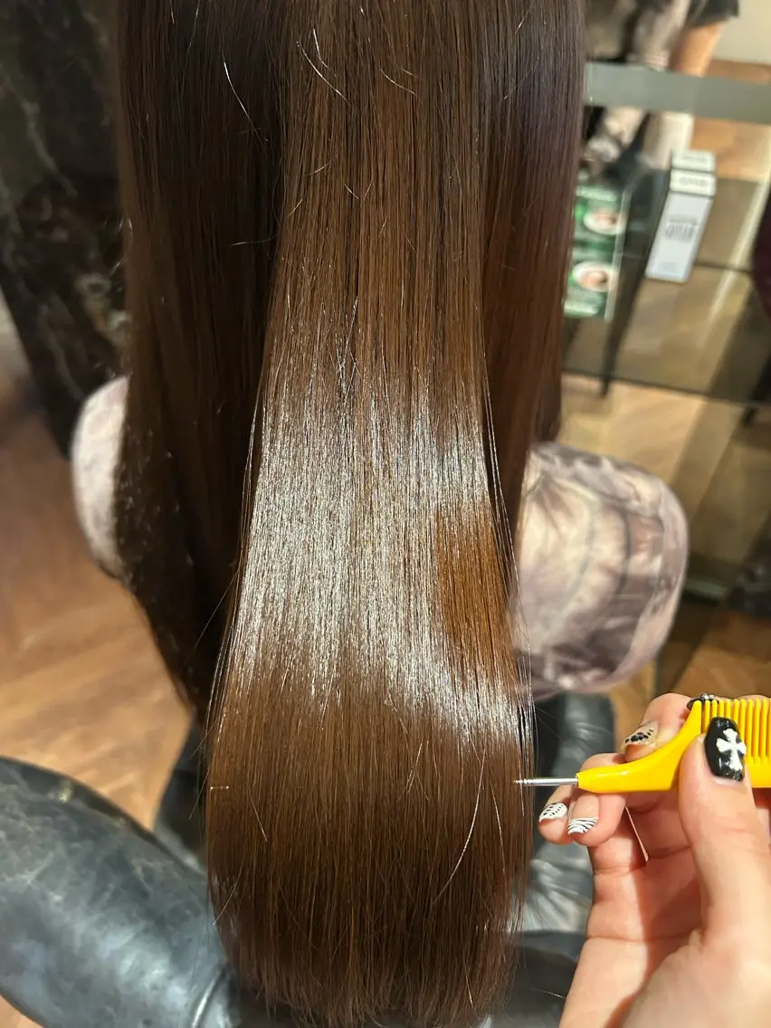 小顔カット➕縮毛矯正💇♀️🪽の写真