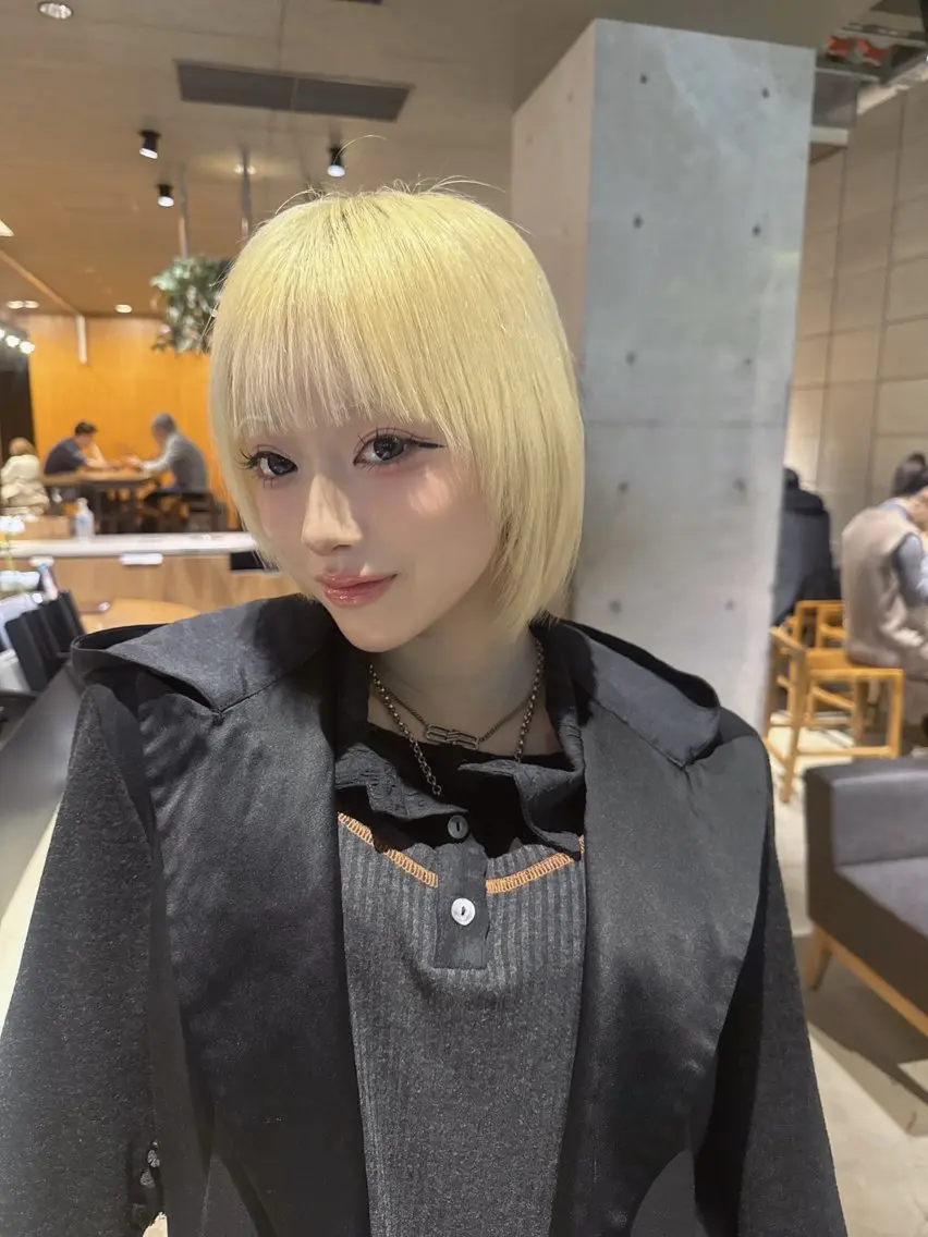 ショート カラー ショートボブ ブリーチ ケアブリーチ 透明感カラー ハイトーンカラー カット ヘアカラー 💎透明感カラー特化 💎TAISEIのヘアスタイル